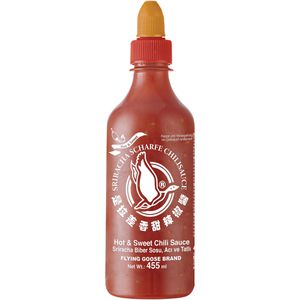 FlyingGoose Chilisauce Sriracha, scharf und süß, 455ml