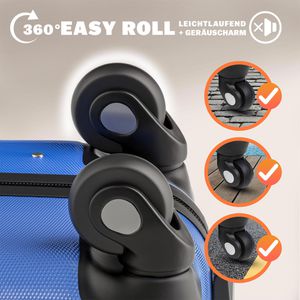 Produktbild für Koffer Monzana Baseline blau