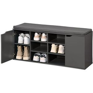 Produktbild für Schuhbank Kesper 15919, grau, aus Holz