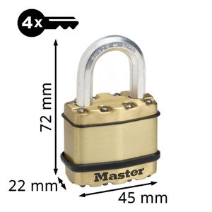 Produktbild für Vorhängeschloss Master-Lock Excell M1BEURT, 45mm