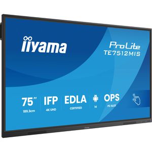 Produktbild für Digital-Signage Iiyama ProLite TE7512MIS-B4AG, 75 Zoll