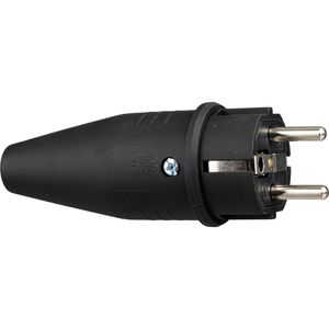 Produktbild für Schutzkontaktstecker as-Schwabe 60412, schwarz