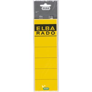 Produktbild für Rückenschilder Elba 100420949 rado, gelb