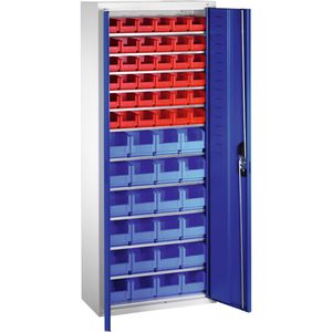 Magazinschrank CP-Möbel Serie 13, grau / blau