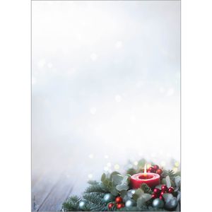 Weihnachtsbriefpapier Sigel DP640, Candlelight Cheer