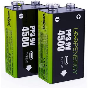 Produktbild für Akku Verico Loopenergy 9V, 500 mAh