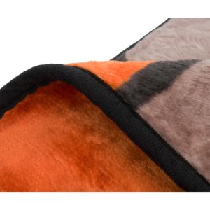 Produktbild für Kuscheldecke Gözze Antigua Cashmere Feeling, Zimt/schwarz/weiß