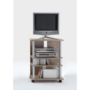 Produktbild für TV-Rack FMD-Möbel Variant 7, eiche, mit Rollen