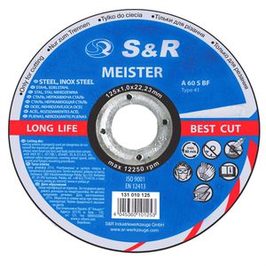 Produktbild für Trennscheibe S&amp;R 131010125, Bohrungs-Ø 22,23 mm