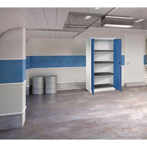 Produktbild für Umweltschrank CP-Möbel 8921-316, lichtgrau / blau