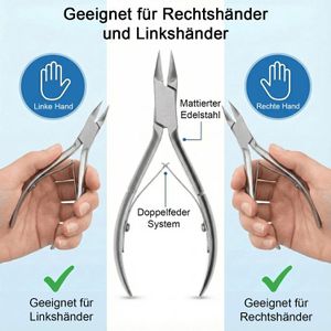 Produktbild für Nagelzange May NZ-0006, Profi Eckenzange, aus Edelstahl