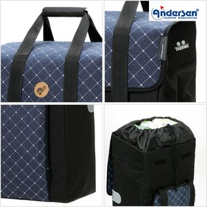 Produktbild für Einkaufstrolley Andersen Quattro Shopper Isak, blau, klappbar