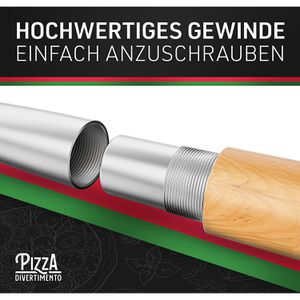 Produktbild für Pizzastein Pizza-Divertimento Set, bis 900°C, aus Cordierit