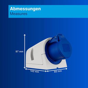 Produktbild für CEE-Steckdose REV-Ritter 00129, 3-polig