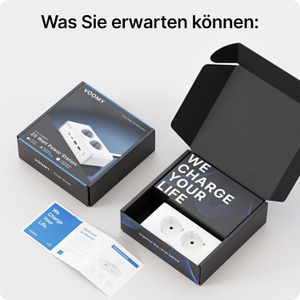Produktbild für Steckdosenleiste Voomy Power S20 65W, mit 2m Kabel