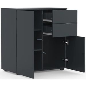 Produktbild für Kommode VCM Dalosa 4-Fach 918338, anthrazit