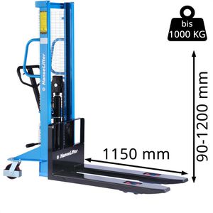 Produktbild für Hubwagen HanseLifter SDJ1012, Tragkraft 1000kg