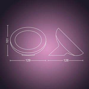 Produktbild für Tischlampe Philips-Hue Bloom, weiß mit LED