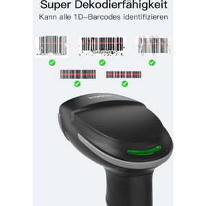 Produktbild für Barcode-Scanner Inateck Hyper 210_black, kabellos