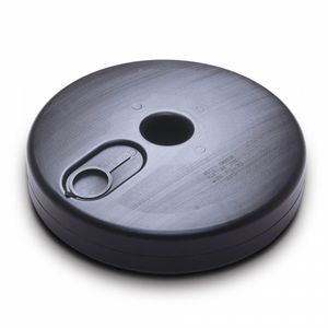 Produktbild für Absperrpfosten Moravia GUARDA, schwarz/gelb, aus Kunststoff