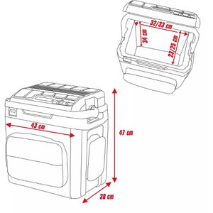 Produktbild für Kühlbox Einhell 2048420, TE-COL 18/27 Li-Solo, 27 Liter