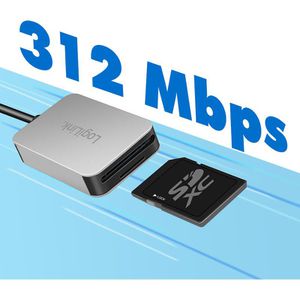 Produktbild für Kartenleser LogiLink CR0050, 2 in 1, USB-C 3.0