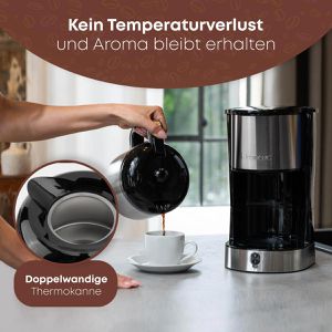 Produktbild für Kaffeemaschine Clatronic KA 3805, mit Thermoskanne