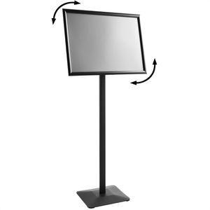 Produktbild für Infoständer Böttcher-AG Flex aus Aluminium, schwarz, A2