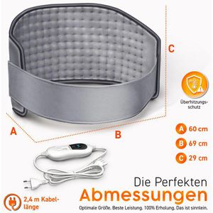 Produktbild für Heizgürtel Sinnlein 1211-001, grau