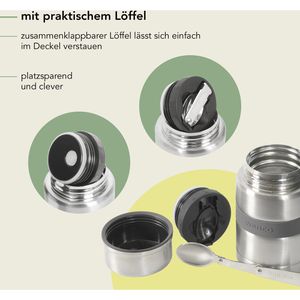 Produktbild für Thermobehälter wenco Lunchpot 555777, Edelstahl