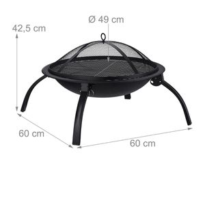 Produktbild für Feuerschale Relaxdays 10026546 XL, aus Stahl