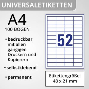 Produktbild für Universaletiketten Zweckform 3650, weiß
