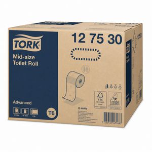 Produktbild für Toilettenpapier Tork Midi Advanced, 127530, T6