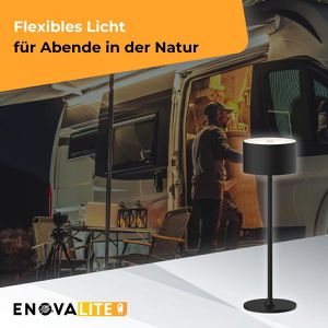 Produktbild für Tischlampe Enovalite ELED700400, schwarz, LED, warm- kaltweiß