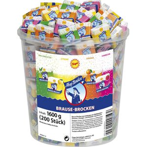 Brausebonbons Ahoj-Brause Brocken im Eimer, 200 Stück