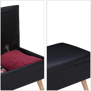 Produktbild für Sitzbank Relaxdays 10025734, mit Stauraum, bis 120 kg