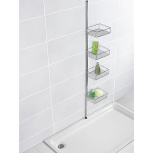 Produktbild für Duschablage Wenko Teleskopregal Domaso, Edelstahl