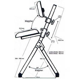 Produktbild für Stehhilfe meychair Futura, AF-SR-KL-AH