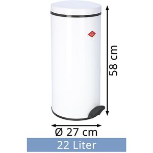 Produktbild für Mülleimer Wesco Gastro 127, weiß