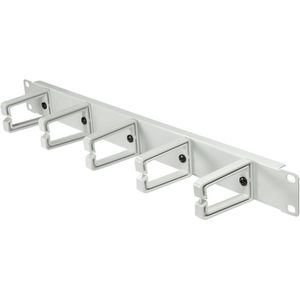 Rangierpanel LogiLink OR104G, Metall, grau