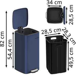 Produktbild für Mülleimer Songmics LTB593Q02, mitternachtsblau