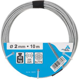 Produktbild für Drahtseil Dörner+Helmer 190370, Traglast bis 45 kg