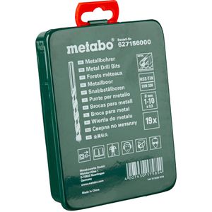 Produktbild für Bohrer Metabo HSS-TIN Bohrerkassette SP, 627156000