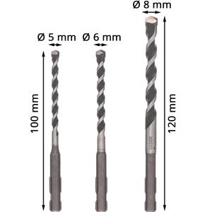 Produktbild für Bohrer Bosch SDS-quick Mehrzweckbohrer-Set