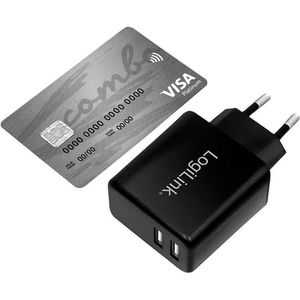 Produktbild für USB-Ladegerät LogiLink PA0210, 12 Watt