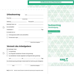 Produktbild für Urlaubsantrag RNK 2916, A5
