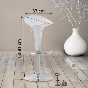Produktbild für Barhocker CLP Saddle, 1015902, drehbar mit Lehne