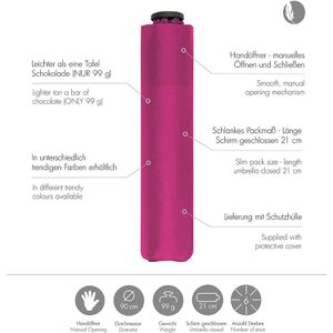Produktbild für Regenschirm Doppler Zero,99, fancy pink, sturmfest