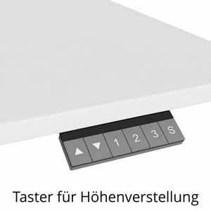 Produktbild für Schreibtisch Geramöbel Elevate Home, lichtgrau / silber