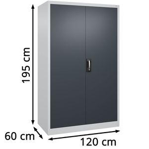 Produktbild für Werkzeugschrank CP-Möbel 08932-00, aus Metall, grau/anthrazit
